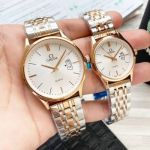 Omega De Ville Quartz Movement 316L Steel 40mm for Men 30mm for Women Couple Fake Watch